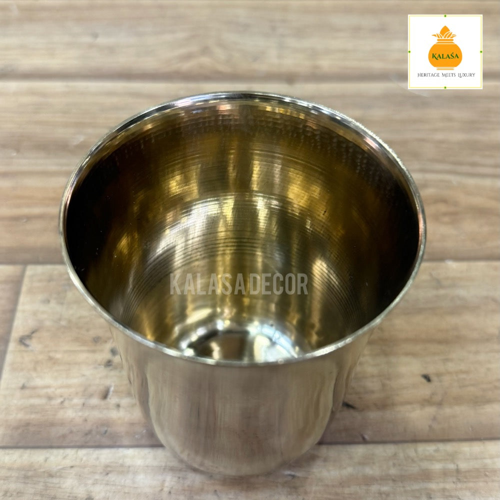 Pure Kansa (Bronze) Drinking Glass – Handcrafted Wellness Tumbler for Everyday Use