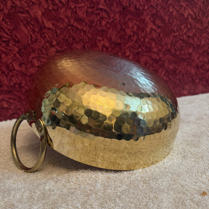 Handcrafted Brass Kadai with Kalai Coating (22cm dia)