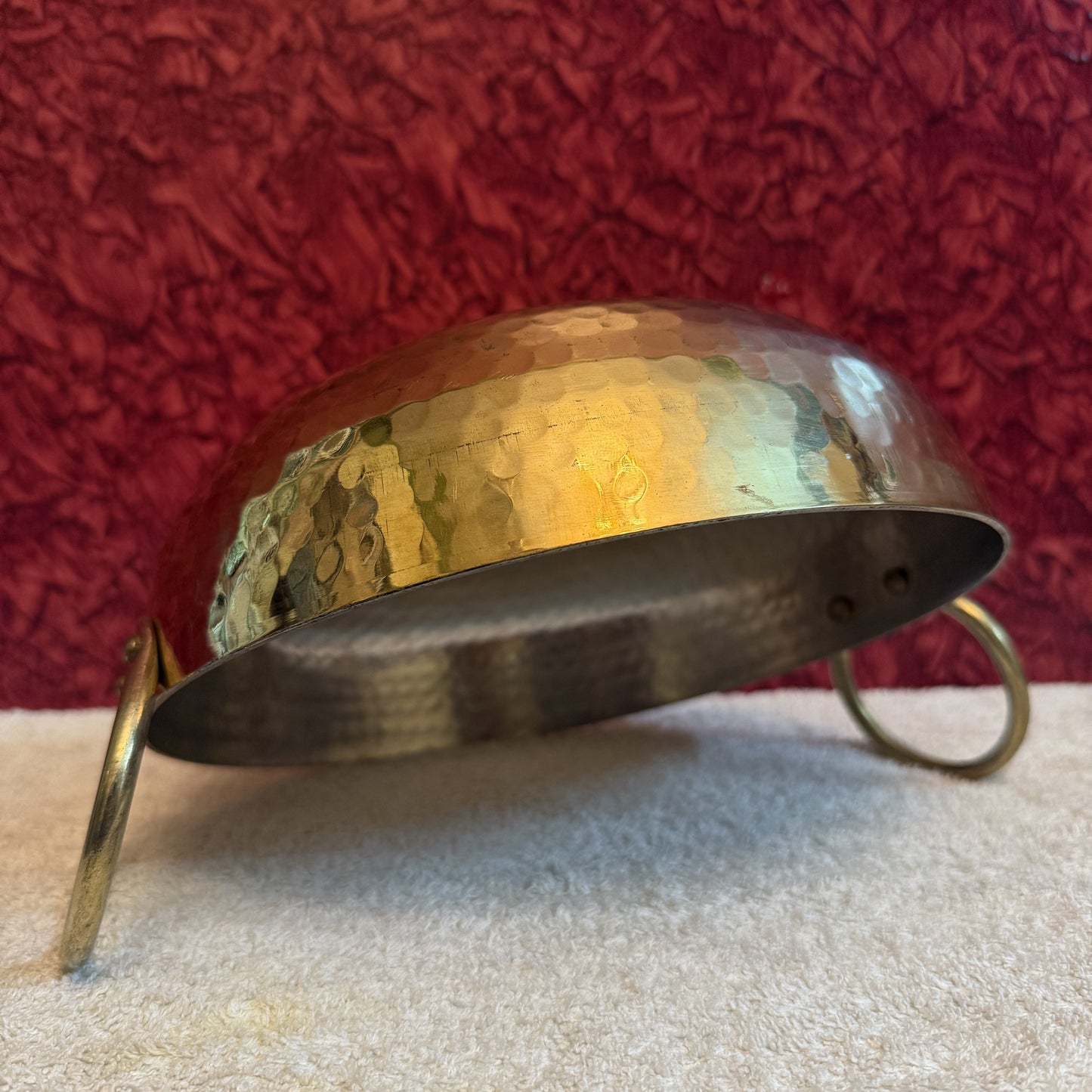 Handcrafted Brass Kadai with Kalai Coating (22cm dia)