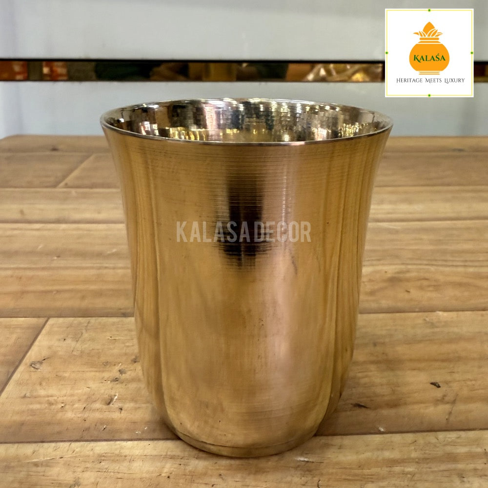 Pure Kansa (Bronze) Drinking Glass – Handcrafted Wellness Tumbler for Everyday Use