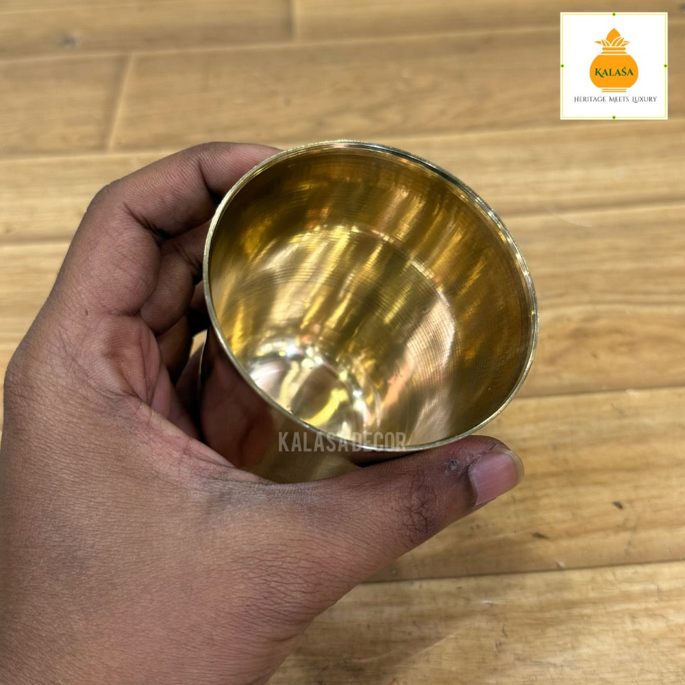 Pure Kansa (Bronze) Drinking Glass – Handcrafted Wellness Tumbler for Everyday Use