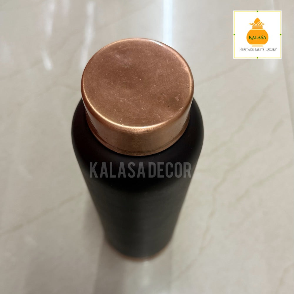 Pure Copper Water Bottle – 1L Ayurvedic Detox Bottle for Everyday Hydration | Kalasa Decor