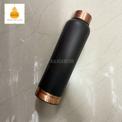 Pure Copper Water Bottle – 1L Ayurvedic Detox Bottle for Everyday Hydration | Kalasa Decor
