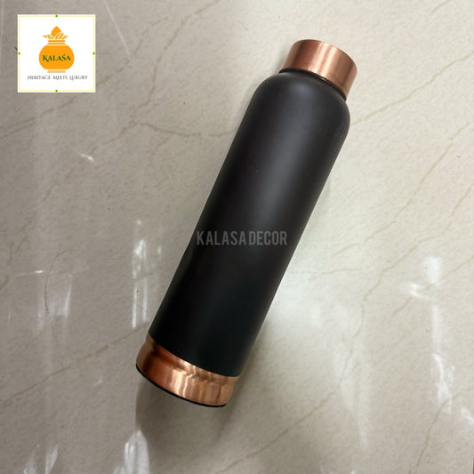 Pure Copper Water Bottle – 1L Ayurvedic Detox Bottle for Everyday Hydration | Kalasa Decor
