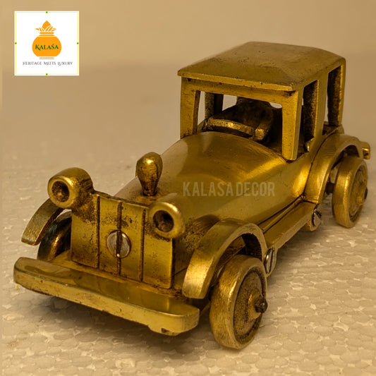Vintage Brass Car Showpiece – Antique Finish | Collectible Home Decor
