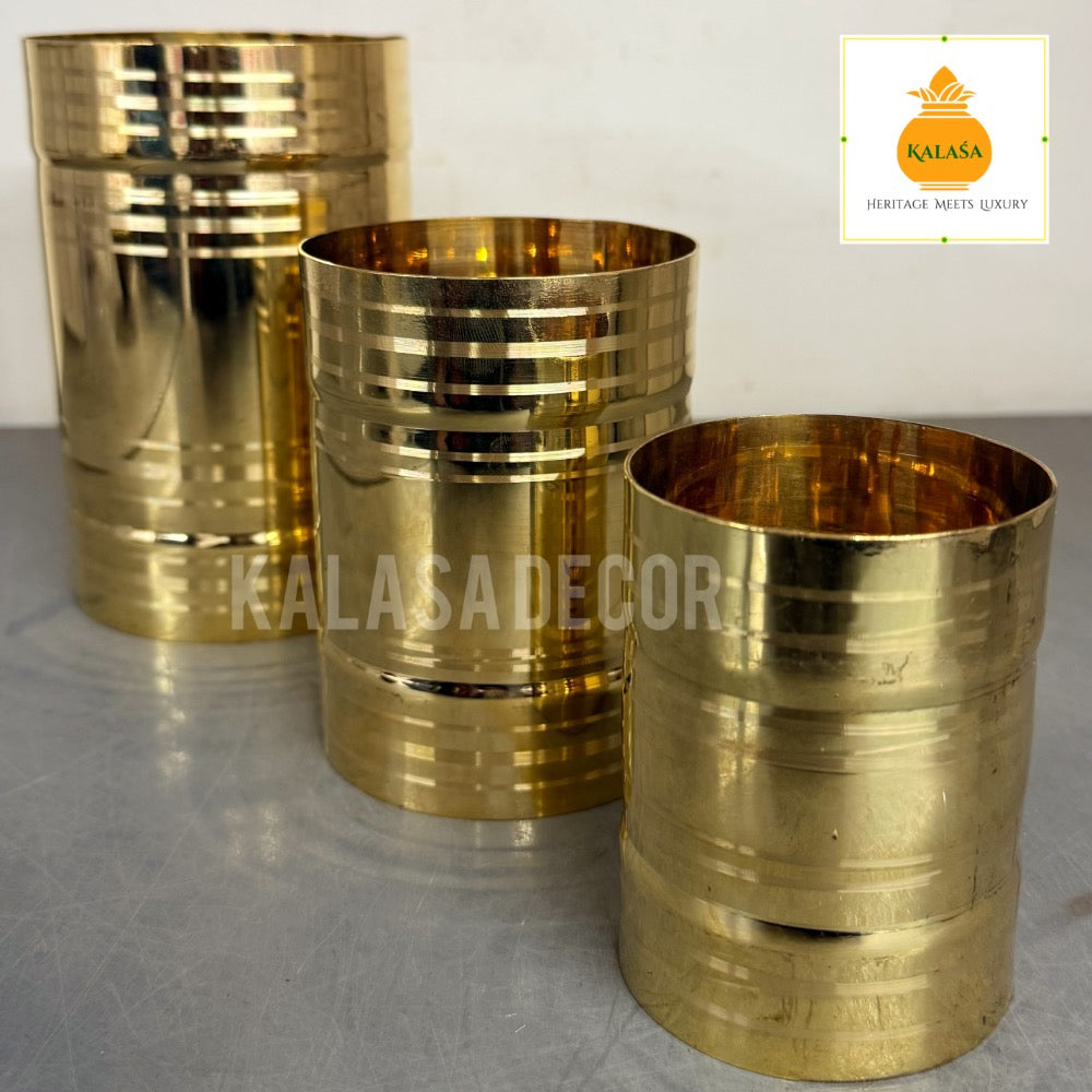 Traditional Brass Rice Measuring Pot – Seru Pav | 3 Sizes | Kalasa Decor