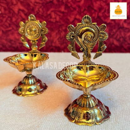 Superfine Shankha Chakra Deepam set