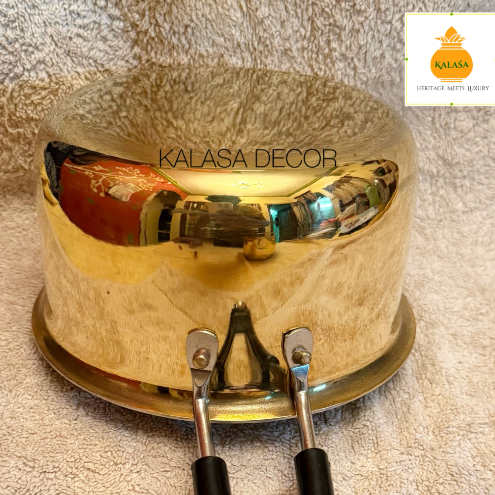 Brass Saucepan with Kalai Coating