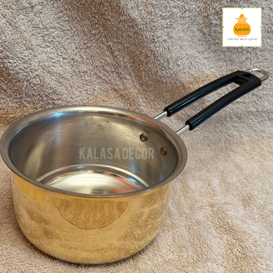 Brass Saucepan with Kalai Coating