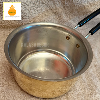 Brass Saucepan with Kalai Coating