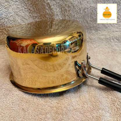 Brass Saucepan with Kalai Coating