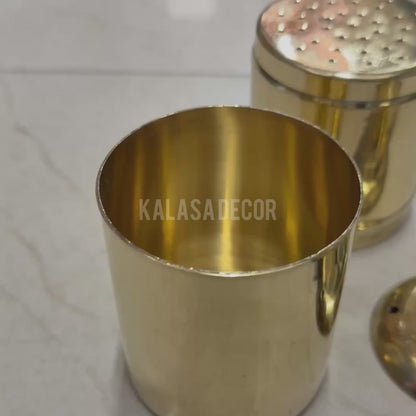 Traditional Brass South Indian Coffee Filter – Handcrafted Elegance for Filter Kaapi Lovers